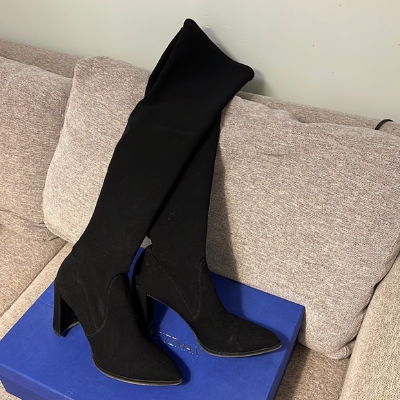 Stuart Weitzman Black Over the Knee Boots - Picture 2 of 7